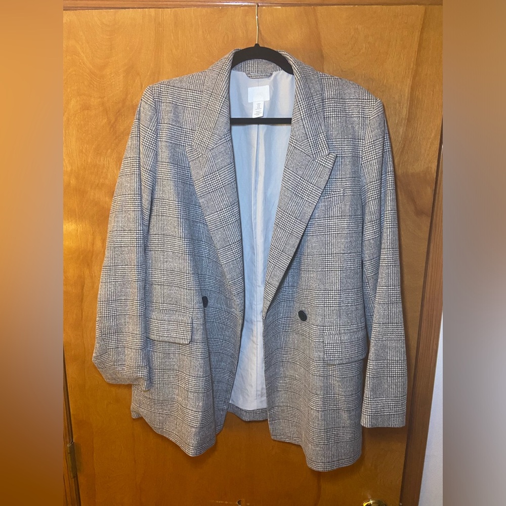 H&M Plaid Blazer